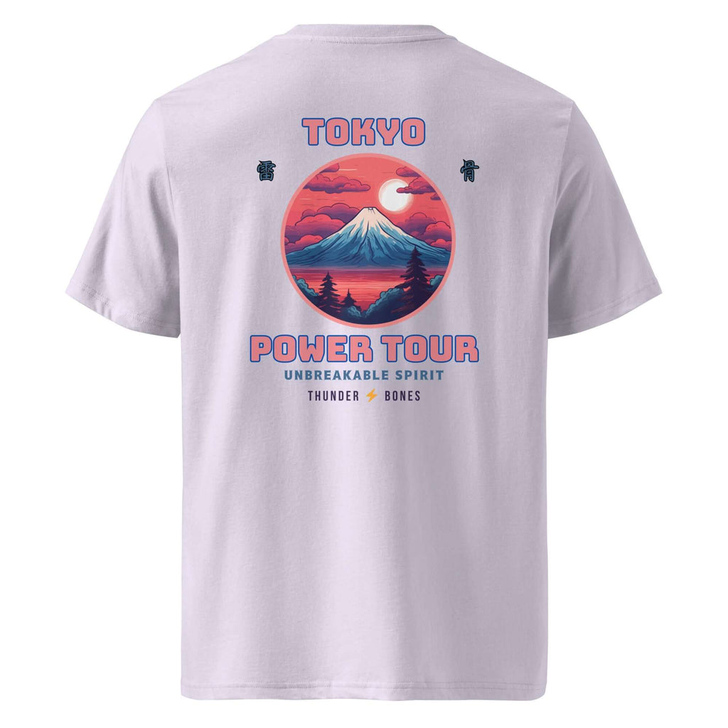 Tokyo power tour unisex camiseta Thunder Bones con calavera vintage estilo atlético, suave y eco-friendly.